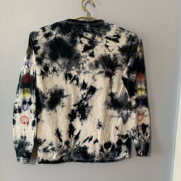 Marvel Tie Dye Long Sleeve Cotton Tee Shirt Sz M -FLAW - Picture 3 of 13